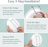 WINSOME Invisible Plate Hanger Wall Mount 20-25 cm Steel Black Coated view 3