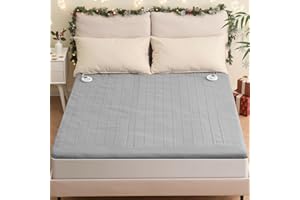 Heated Mattress Pad Queen Size 60 * 80 Inches Comfort Soft Coral Fleece 10 Heating Levels & Auto Shut Off, Electric Bed Warme