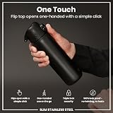 Ion8 Lightweight Steel Water Bottle 600 ml Non-Insulated Black view 3