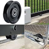 Skelang 99mm V-Groove Castor Wheel 1000KG Steel Double Bearing Gate Pulley view 6