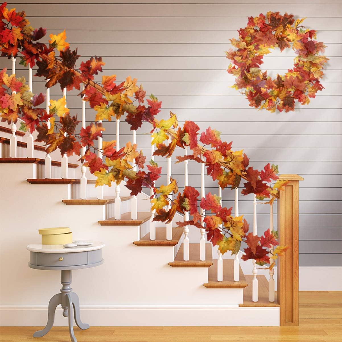 Гирлянда из искусственных листьев своими руками