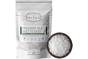 Flaky Sea Salt, Cyprus Pyramid Flake Finishing Salt, Gourmet Steak Salt, 7 oz Pouch - Sea Salt Superstore