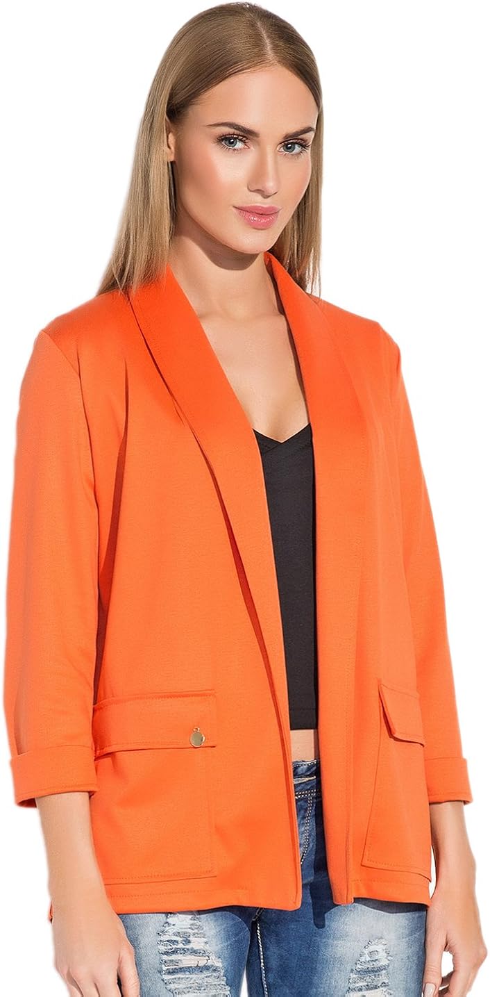tailleur femme orange