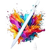 Stylus Pen for iPad 2018-2025 No Lag Tilt Sensitivity Bluetooth Fast Charge for Apple Pencil with Magnetic Compatible with iPad 11/10/9/8/7/6 Air 3/4/5 Pro 11/12.9/M4 Mini 5/6