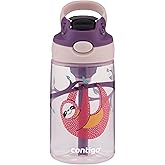 Contigo Kids Straw Water Bottle with AUTOSPOUT Lid 14oz Sloths