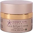 Honey Girl Organics Extra Sensitive Face and Eye Creme, 1.75 Fluid Ounce