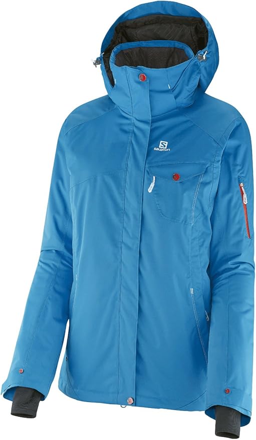 SALOMON Women's Ski Jacket, blue: Amazon.co.uk: Clothing