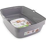 So Phresh Lift-to-Sift Cat Litter Pan, 22.5" L X 17.25" W X 10.5" H, X-Large, Grey