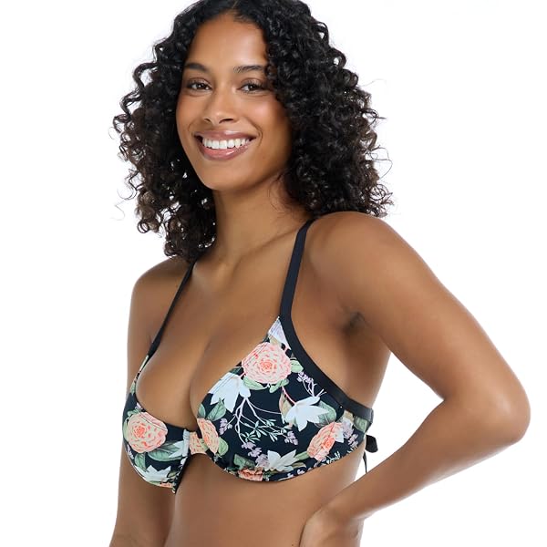 HILARY D, DD, E, F CUP UNDERWIRE BIKINI TOP SWIMSUIT