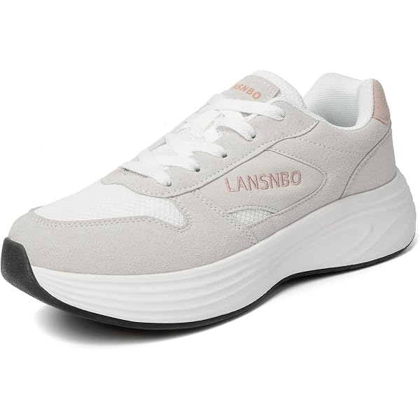 Men\'s Mesh White Non Slip, Breathable, Athletic Sports Fashion Sneakers Shoes Amazon.com | Mens Running Shoes Mesh Lightweight Walking  main image 4