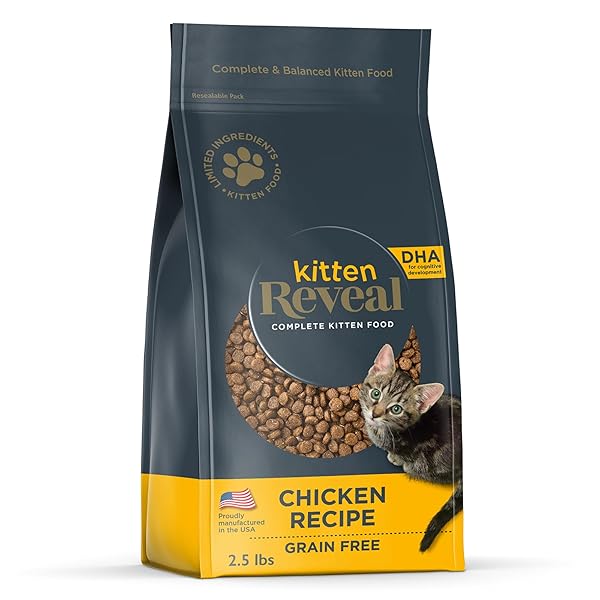 REVEAL NATURAL DRY KITTEN FOOD, HIGH PROTEIN, GRAIN...