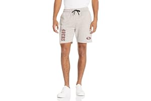 FOCO NFL Mens NFL Team Logo Gray Wordmark Fleece Shorts
