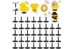 FlyCoco 40PCS Duck Plug, Plastic Self-Adhesive Rubber Duck Holder for Jeep Dashboard Rubber Duck Mount Set for Jeep Hood Bumper Rearview Mirror Display, Gift for Jeep Lover (Excluding Rubber Duck)