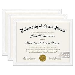 A PLUS MAX White 8.5 x 11 Frame Set of