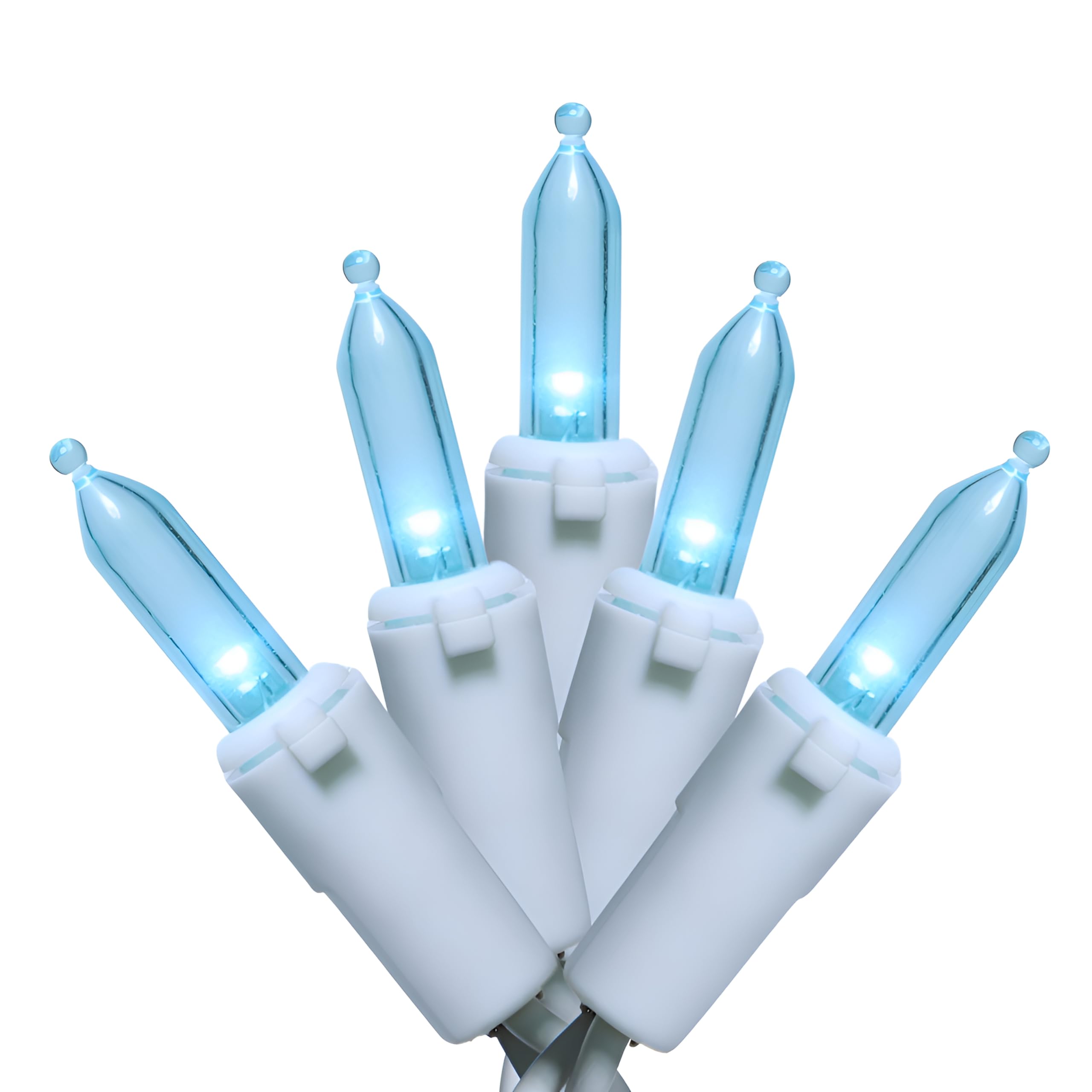 JinBest 150 LED Sky Blue Christmas Lights