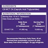 Ketosource Pure C8 MCT Oil 500ml | 99%+ Purity Caprylic Acid Coconut Free of view 6