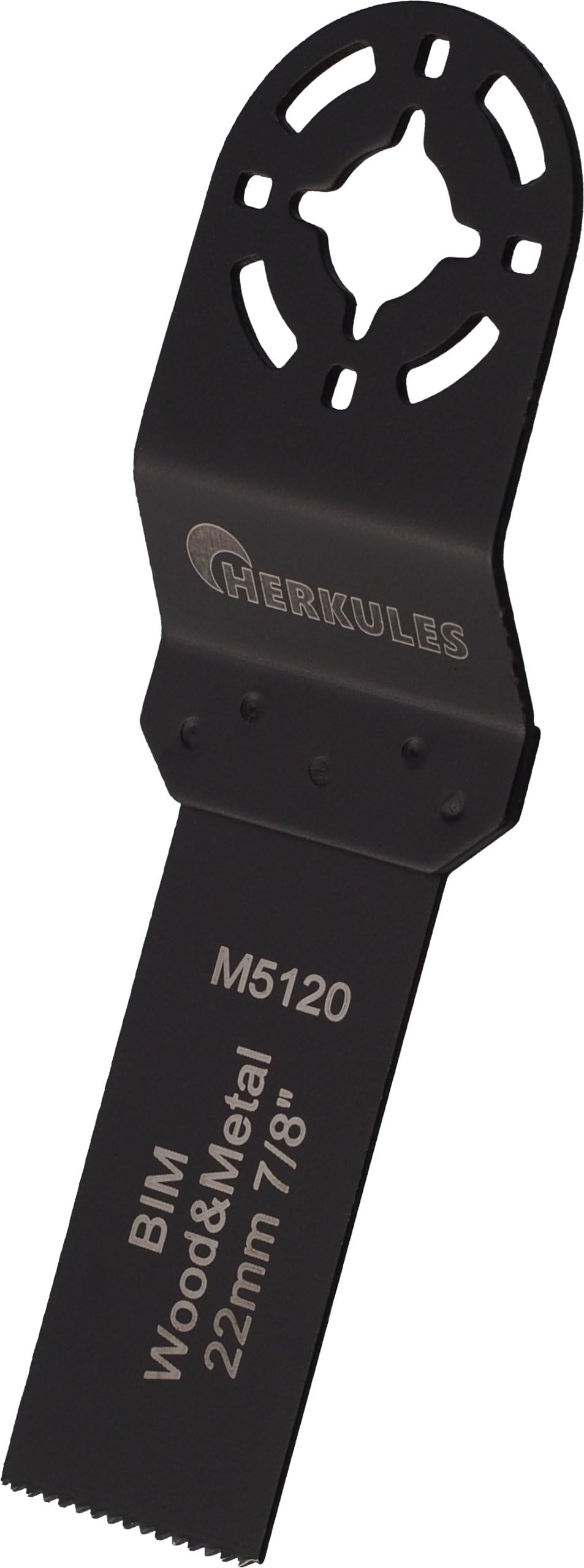 HERKULES M5120 Bi Metal Saw Blade for Multi Sander – Size: L = 48 W 22 D 0.8 ZPZ 18 – For Aluminium Material: Wood, Carpenters Top, Chipboard and Plastic, sheet steel, nonferrous Met.