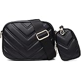 Small Quilted Crossbody Bags for Women Stylish Leather Purse Designer Handbag with Coin Pouch for Shopping, Dating, Traveling