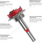 Hyber&Cara Forstner Drill Bit Tungsten Carbide 35mm Depth Stop view 3