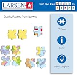 Larsen K44 Asia Political Map Jigsaw Puzzle 70 Piece Kids Educational Geography view 6