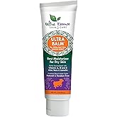 Ultra Balm Daily Moisturizer For Dry Itchy Skin, Psoriasis and Eczema Relief That Contains Lanolin, Vitamins A, D & E, Aloe Vera, To Moisturize Face, Body, Dry Hands & Cracked Heels (Lemon)