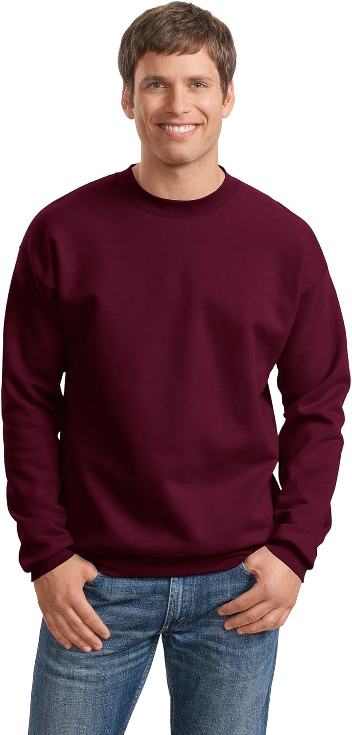 Hanes Mens Ultimate Cotton Fleece Crew 10 oz Sweater Active Clothing
