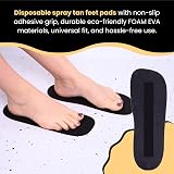 Reneebeautytan 30 Pairs Foam Spray Tanning Sticky Feet Pads 60 Total Pink view 5