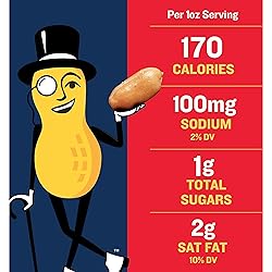 PLANTERS Salted Cocktail Peanuts, Plant-Based