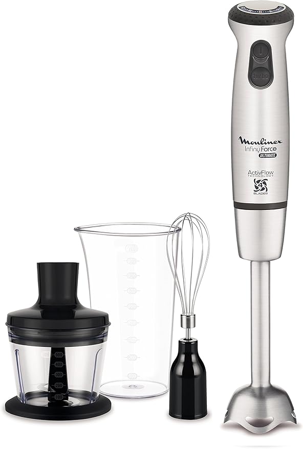 Moulinex DD873D10 Ultimate 1000 W Mixer with 3 Accessories, Chopper