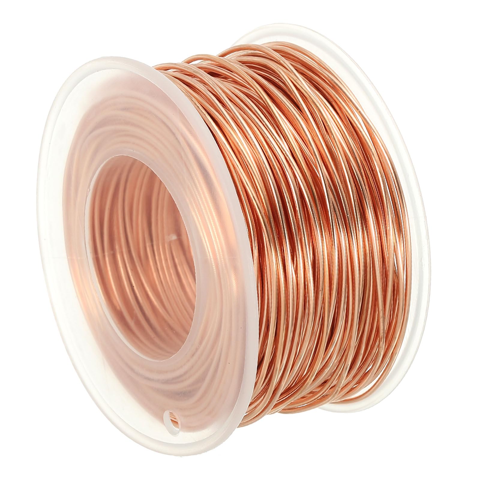 PATIKIL 98.42 Feet Solid Bare Copper Wire,18 Gauge 99.9% Pure Copper Wire 1mm Soft Beading Wire Metal Plant Stem Ties for Jewelry Craft (30m)