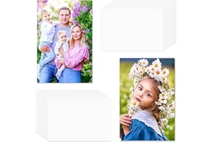 Beclumas 20 Pack 8''x12'' Sublimation Metal Photo Blanks, 0.45mm Aluminum Photo Sign Blank for DIY Printing, Wall Decor, Room Decor