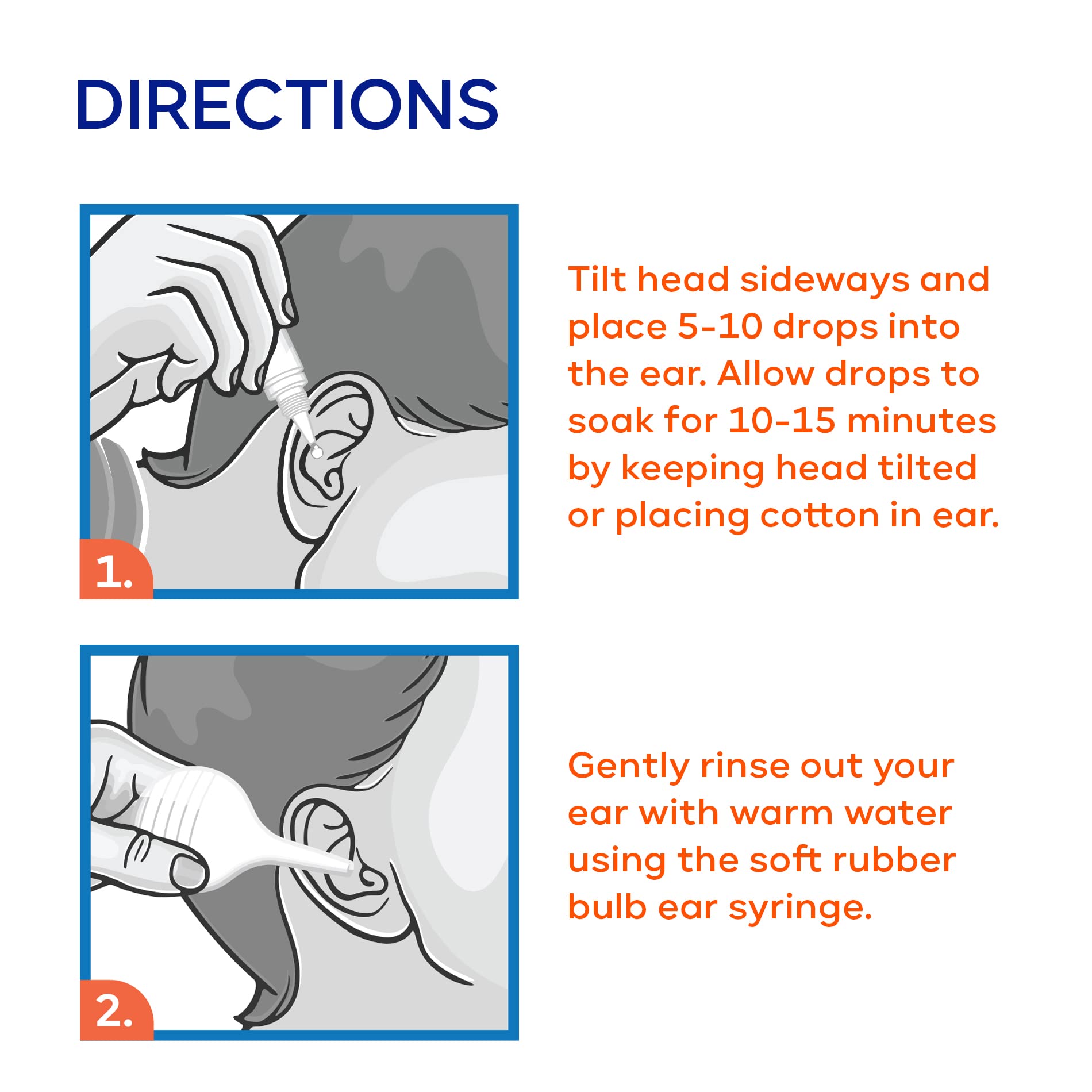 WaxBgone Earwax Removal Kit with Drops & Large 2-oz Ear Bulb Syringe - Safe & Effective Ear Cleaning Kit for Adults & Kids - Wax Softening Formula Loosens Earwax with Gentle Foaming Action - 0.5 Oz.