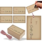 100 Pieces from Santa Gift Tags Christmas Gift Tags from Santa North Pole Delivery Labels for Xmas Gift Present