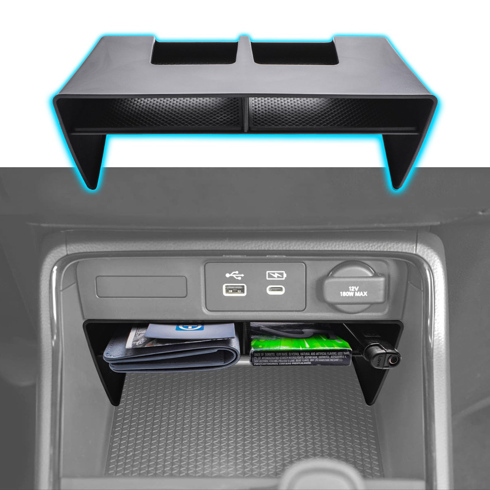 thumbnail image 2 of MARCHFA Center Console Organizer Tray For 2023–2024 Honda CR-V EX EXL – With Non-Slip Mats 2 of 4