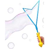 Uncle Bubble Giant Bubble Wand Sword, 2-Pack with Solution for Kids | 29-inch wand + 8oz solution kit; longer-lasting giant bubbles; fun for all ages