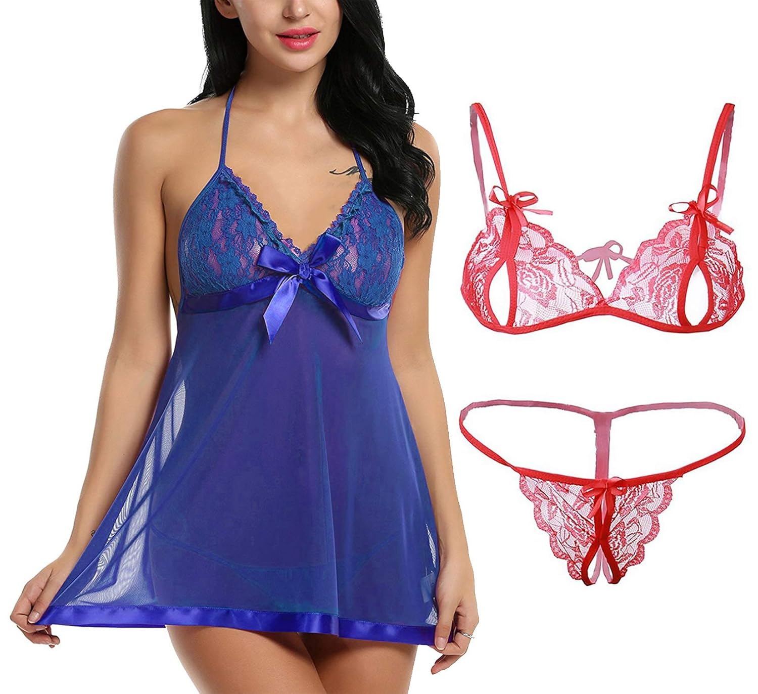 bra panty night dress