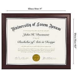 Americanflat Ornate 8.5x11 Diploma Frame in
