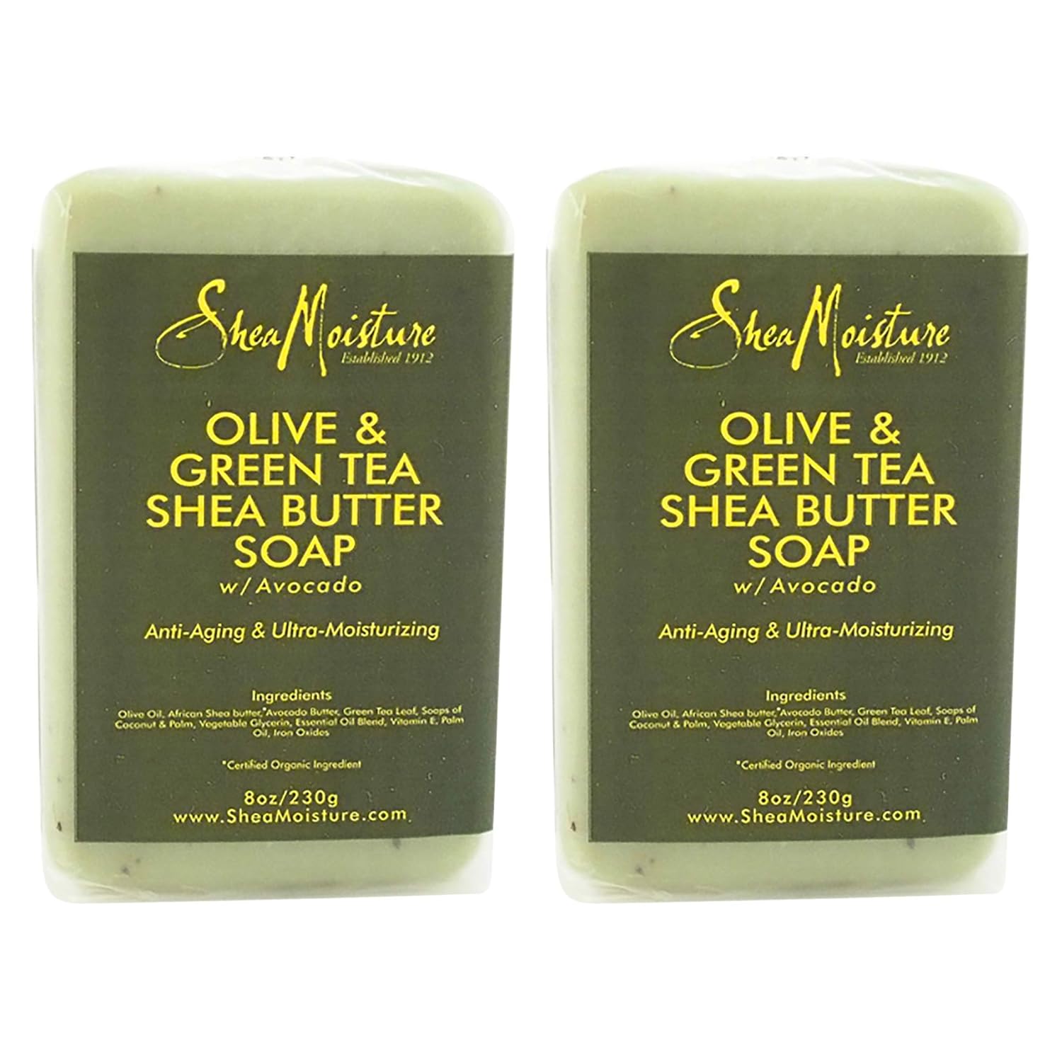 olive and green tea shea butter soap