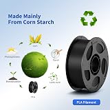 ANYCUBIC PLA Filament 1.75mm 4 Pack 1kg Black Dimensional Accuracy 0.02mm view 6