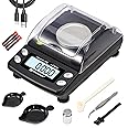 UNIWEIGH Digital Milligram Scale Accurate 0.001g/50g,Precision mg Scale for Jewelry,Powder,Gold,Gem,Reloading Scale,Micro Gram Scale with 6 Units,Tare,Cal Weight,Pocket Scale with USB&Battery Powered