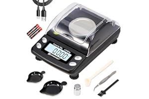 Digital Milligram Scale Accurate 0.001g/50g,Precision mg Scale for Jewelry,Powder,Gold,Gem,Reloading Scale,Micro Gram Scale w