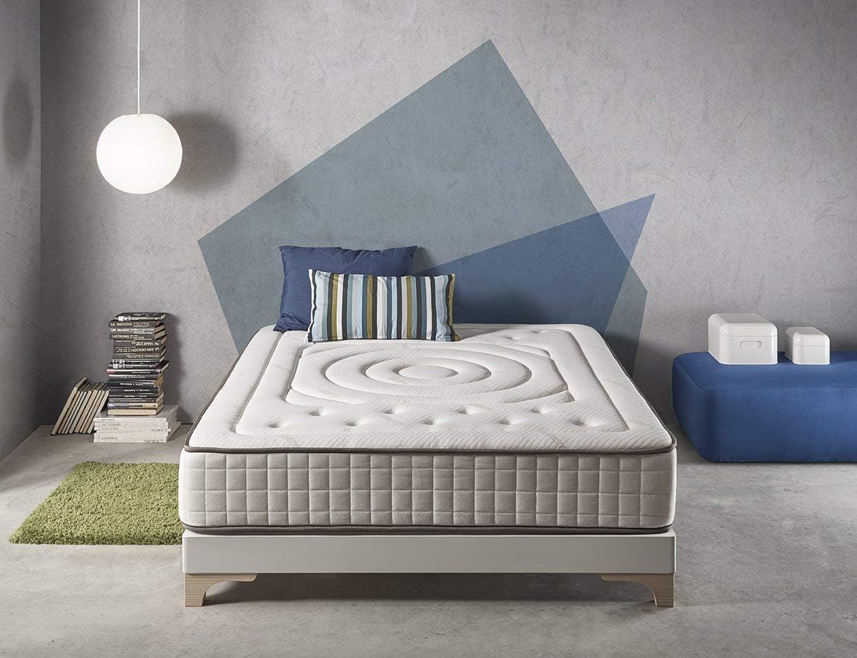Living Sofa 140x190 cm Memory Foam Mattress Imperial Cashmere® | Medium-Firm Support | Thickness 9.8 Inch | 11 Zones of Support | Multilayer Comfort | 10 Years Guarantee