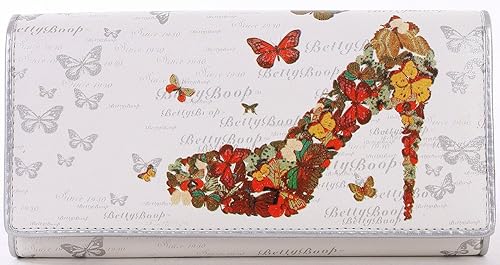 Amazon 女子館 旧型 蝶デザインのハイヒール柄 レディース長財布 財布 二つ折り 財布 Sa Be 120024 財布