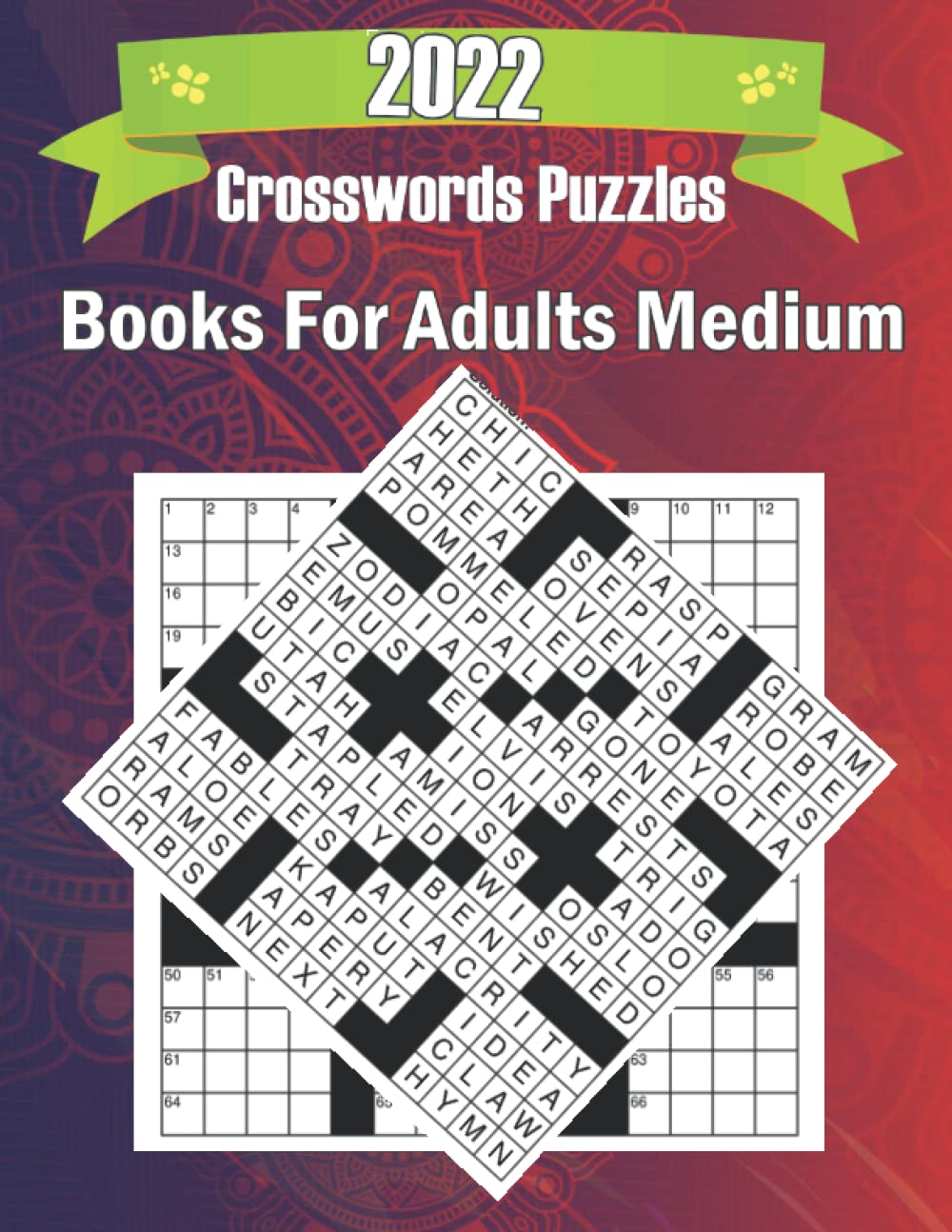 2022 crosswords puzzles book for adults medium large print medium level puzzles awesome crossword puzzle book for puzzle lovers adults seniors men and women with solutions zewel k jk kuinur 9798435777291