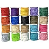 Harnico Waxed Polyester Cord,20 Rolls Bracelet Thread,Waxed Cord for Jewelry Making, harnico0062