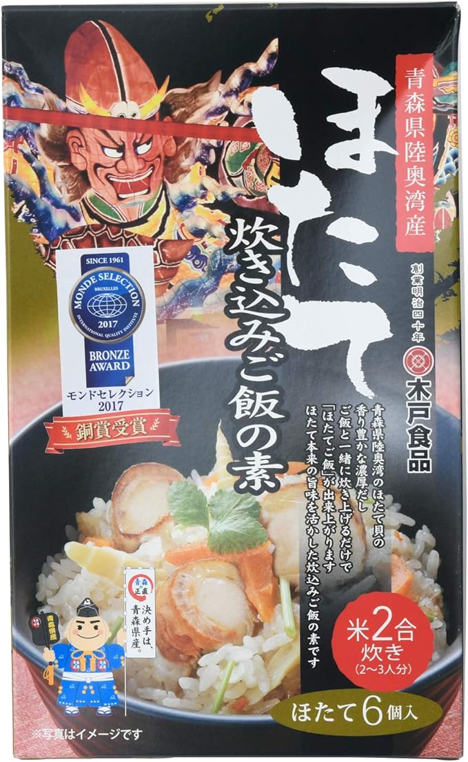 Amazon ほたて炊き込みご飯の素 木戸食品 ごはん 料理の素 通販