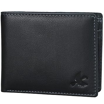 Hornbull Maddison Mens Black Genuine Leather Wallet