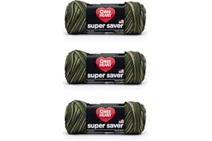 Red Heart Super Saver Yarn, 3 Pack, Camouflage 3 Count