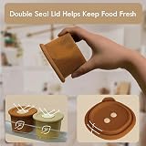 Moonkie 4 Pack 120ml Silicone Baby Food Storage Containers with Airtight Lids view 3