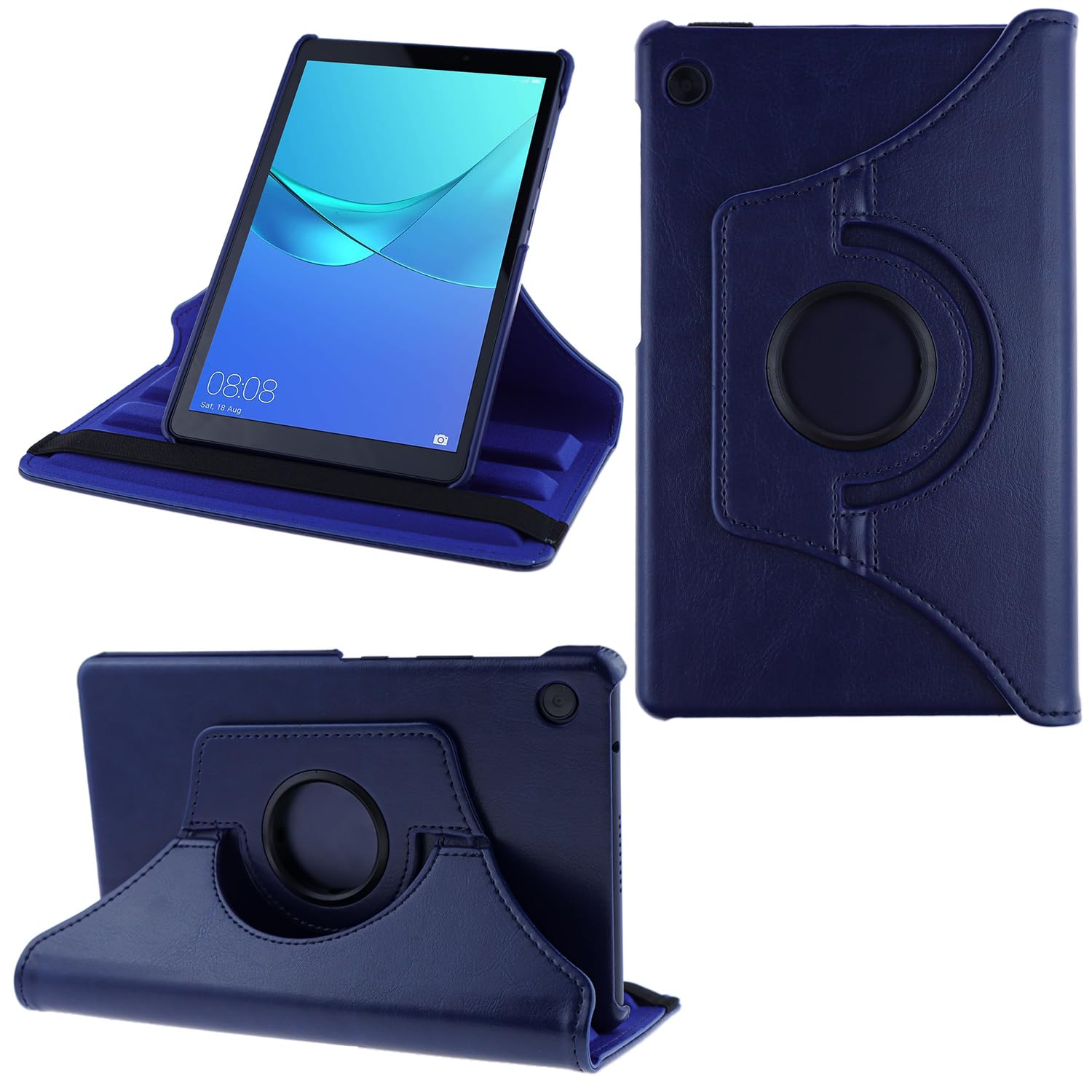COOVY® 2.0 Cover for Huawei Matepad T10 / T10S (10.1") ROTATING 360° DEGREE SMART CASE STAND HOUSING PROTECTION | darkblue